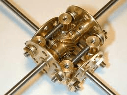 Perpendicular-axis helical gears