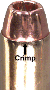 Bullet shell crimping