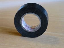 Standard black electrical tape via Wikimedia
