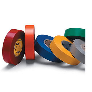 Multi-colored/variance electric tape from Rose Brand