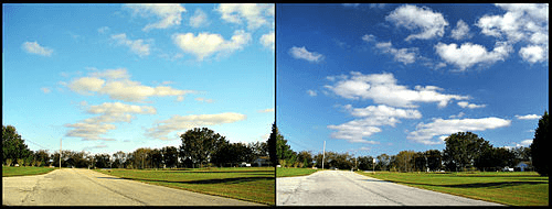 Effects of a Polarization Filter image