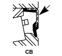 Contact, press-fit seal