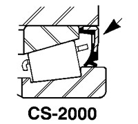 Selecting tapered bearing seals, contact press fit