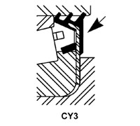 Contact, press-fit seal