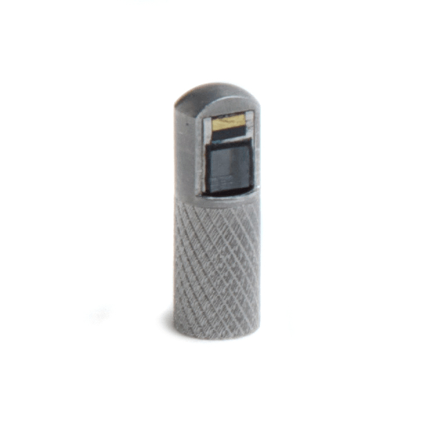 A videoscope adapter which provides a 90° (side-view) viewing angle.