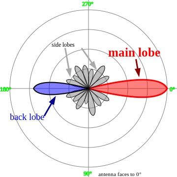 Directional Antenna in a 2D Gra