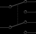 Double-Pole Double-Throw Switch Symbol