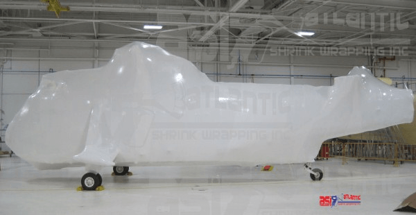 Shrink-wrapped Helicopter