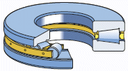 Tapered Roller Thrust Bearing Cross-section