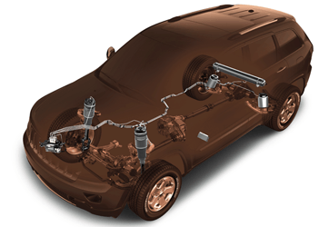 Air Springs in an SUV; image courtesy of Jeep