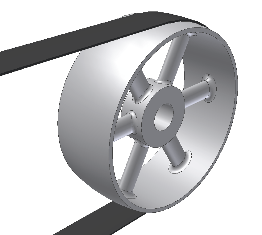 Flat belt deals idler pulley