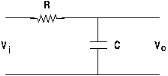 Single-pole low pass filter lpf schematic
