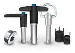 Jergens Specialty Fasteners - Threaded inserts and spinner grip nuts  to Kwik-Lok Pins.
