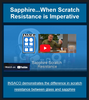 Insaco, Inc. - The scratch resistance between sapphire and glass