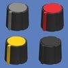Keystone Electronics Corp. - New Soft Touch Colored Pointer Knobs