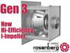 Rosenberg USA - High efficiency, low noise Gen 3 EC plug fans