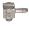 Beswick Engineering Co., Inc. - Miniature M3 Thread, Elbow, Adjustable Fitting