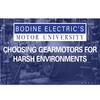 Bodine Electric Company - Video: Gearmotors in Wet & Dirty Environments