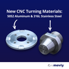 meviy - 2 New Materials for CNC Turning