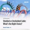 Belden Inc. - Shielded or Unshielded Cable