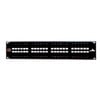 1x L-COM PR175C6-16 Cat6 Patch Panel 1.75/" 16 Port Feed-Thru Panel Unshielded