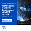 HSB - ASME Section IX Welding Workshop