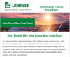 Littelfuse, Inc. - Don’t Blow It: Why Solar Arrays Need Solar Fuses
