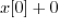 $x[0]+0$