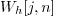 $W_h[j, n]$