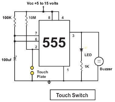 Touch switch circuit.