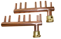 Copper Manifold - Seamless Integration for HVAC-Image