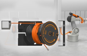 Guide cables from start to end without slip ring-Image