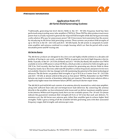 App Note: AA-Series Field Generating Systems -Image