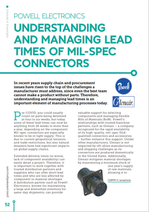 MANAGING LEAD TIMES OF MIL-SPEC CONNECTORS-Image