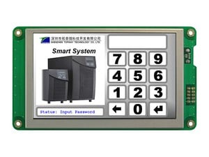 Smart TFT display module,Resistive Touch Screen,5"-Image