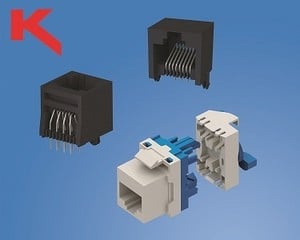 Modular Keystone RJ45 Jacks for PCBs & Panels-Image