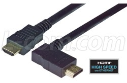 Right Angle HDMI® Cables- PVC Jacket- Right Exit-Image