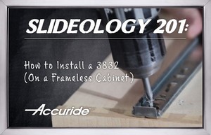 How To Install A 3832 Drawer Slide From Accuride International Inc