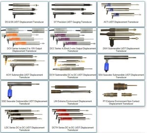 Menu of Displacement Transducers-Image