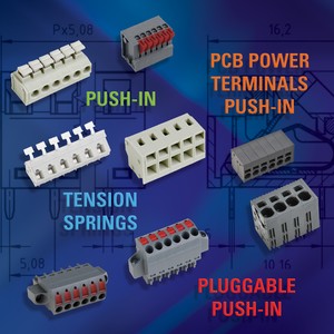 Spring Clamp and Push-in PCB Terminal Blocks-Image