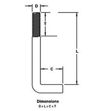 L-Shaped Anchor Bolts-Image