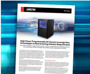 Leverage New Technologies w/High-Power AC Sources -Image