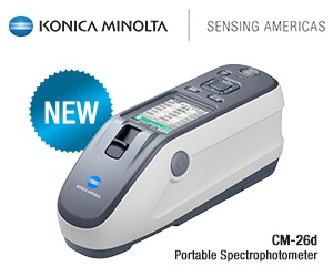 The new CM-26d Portable Sphere Spectrophotometer -Image