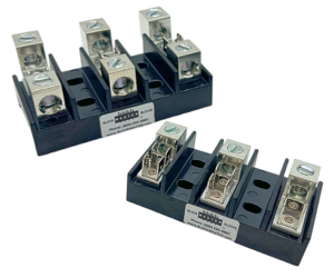 3-Phase Power Terminal Block with Tab Terminals from BlockMaster ...