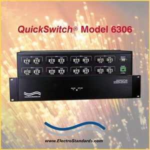 8-Channel, LC Duplex Online/Offline Fiber Switch-Image