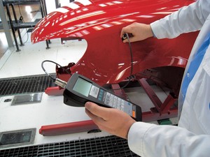 Coating thickness of paint/zinc on steel and iron-Image