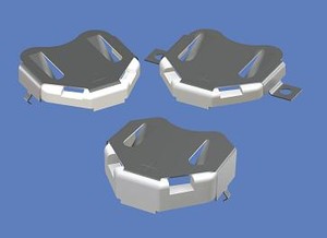 Coin Cell SMT Retainers for 6or3 volt applications-Image