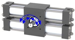 Multi Position Pneumatic Rotary Actuators-Image