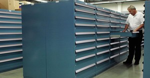 Maximize space with stationary drawer cabinets -Image