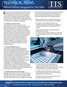 Motion Control Designed for the OEM-Image